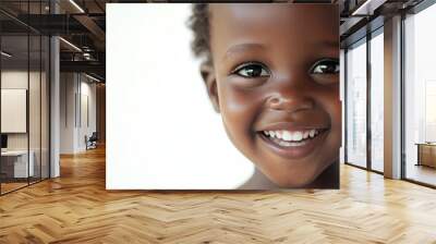 Joyful Child Smiling with Bright Expression Wall mural