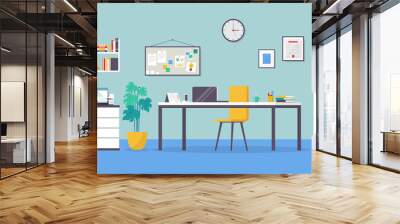 Business workspace in room interior Wall mural