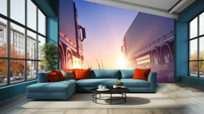 Truck Delivery Express Wall mural