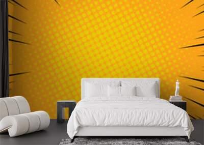 Colorful comic magazine cover template Wall mural