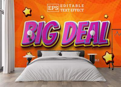 premium comic sale 3d editable text style effect Wall mural