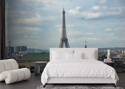 Paris city skyline in France Wall mural