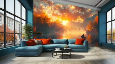 FIRS: Fisheman, HD Wallpaper Wall mural