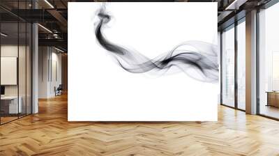 smoke on isolated white background Wall mural