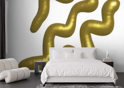 Abstract golden illustrations, textured, geometric, luxury golden shapes, modern, art. Wall mural