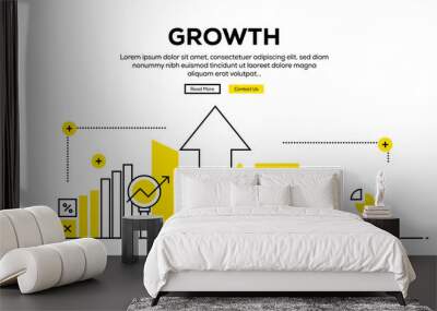 GROWTH BANNER CONCEPT Wall mural