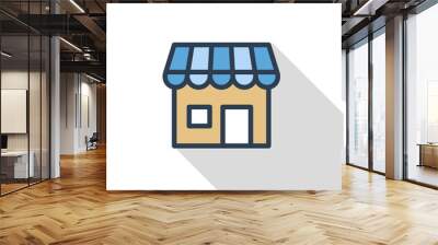 Shopping Flat Icon Concept Wall mural