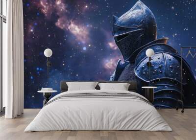 Knight Under the Stars Wall mural