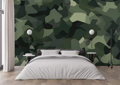 camouflage seamless pattern Wall mural