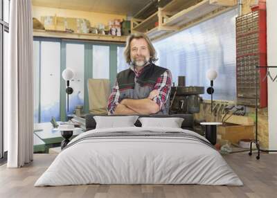 Craftsman in his workshop Wall mural