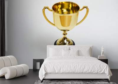 Trophy on white background,win concept. Wall mural