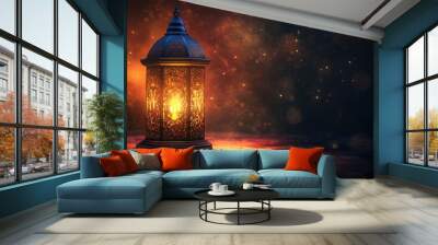 Luminous Ramadan Lantern Wall mural