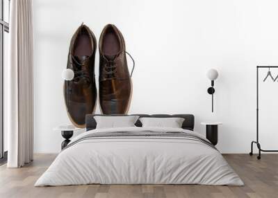 pair of shoes isolated Wall mural