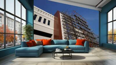 Construction is a city development. Wall mural