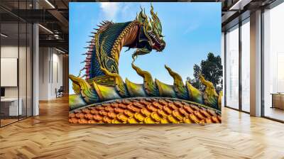 thai style dragon Wall mural