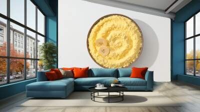 Banana flour, concept of cooking food, tasty banana flour Wall mural