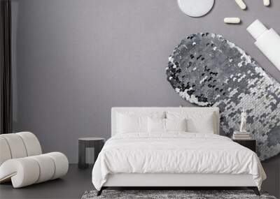 Concept of insomnia or bad sleep, problems with sleep Wall mural