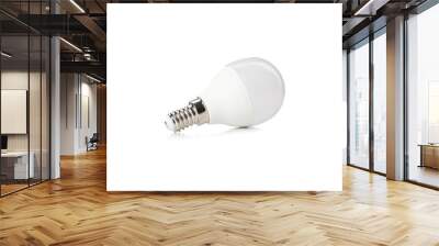 Energy saving bulb isolated on white background Wall mural