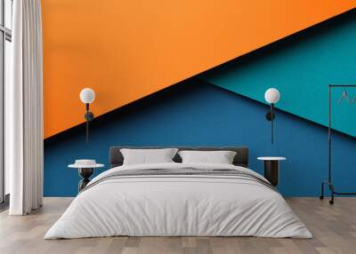 Multicolor background made of sheets. Texture for design Wall mural