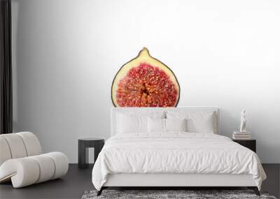 PNG,Fresh cut figs, isolated on white background Wall mural