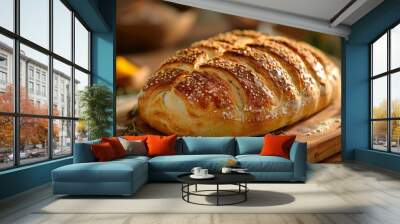 Freshly Baked Artisan Bread 2 Wall mural