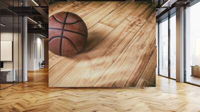 Basketball on Hardwood 3 Wall mural