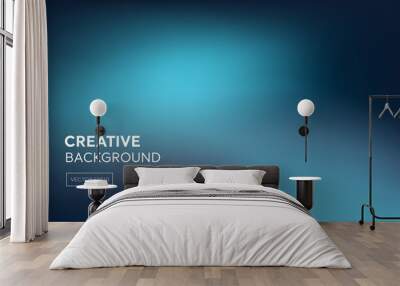 Gredient blue abstract background 16:9 proportion Wall mural