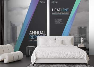 Modern business cover page, vector template, condominium and real estate concept Wall mural