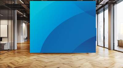 Abstract background vector with blue wave. Abstract blue vector background with wave. abstract smooth blue wave background Wall mural