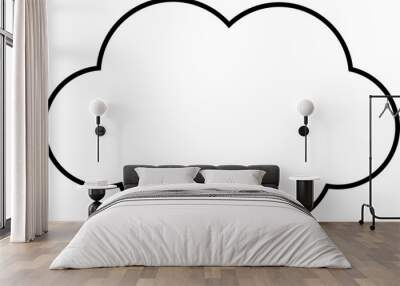 cloud weather outline icon Wall mural