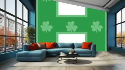 st. patrick's day letter h Wall mural