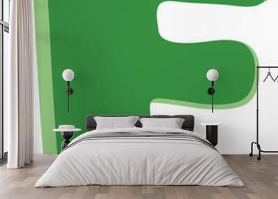 st. patrick's day letter uppercase f Wall mural