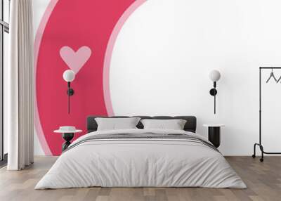 valentine's day letter uppercase c Wall mural