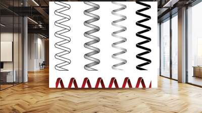 coil spring vector
 Wall mural