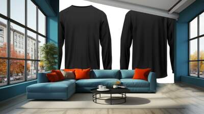 3D model blank black long sleev shirt mockup Wall mural