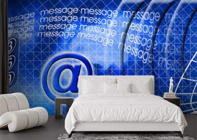 communication header - 2 Wall mural