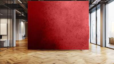 red Christmas color background with vintage texture Wall mural