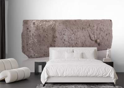 Clinker brick isolated on the white Wall mural