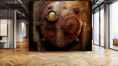 Abstract steampunk background Wall mural