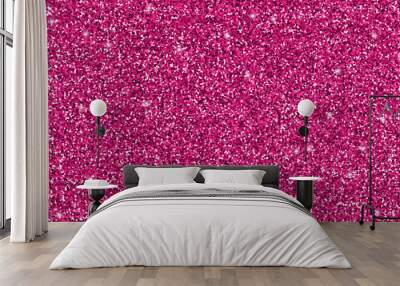 Pink glitter vector background. Rose glitter abstract texture. Wall mural