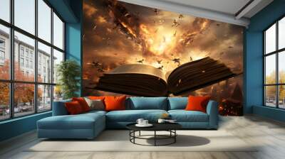 Apocalyptic Scriptures: Unveiling the Holy Bible Wall mural