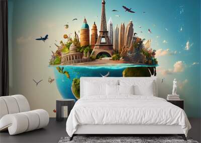 world tourism day 27 september Wall mural