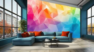 Abstract Colorful Geometric Background Wall mural