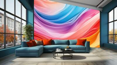 Abstract Colorful Swirls Wall mural