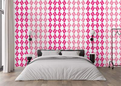 background variety of two tone pink white square, Seamless geometric pattern, texture, block vertical strip repeat seamless, replete design for fabric print, wallpaper backdrop Wall mural