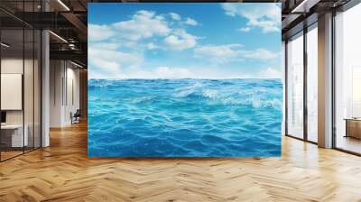 blue water sea for background Wall mural