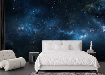 Starry Night Sky with Nebula. Wall mural