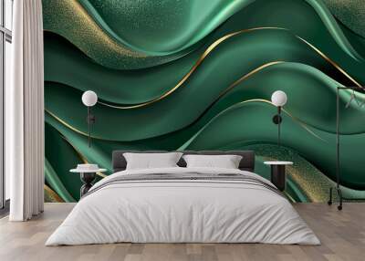 luxury green summer background and wallpaper Wall mural