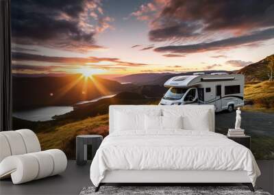 Luxury Motorhome in a National Park: A state-of-the-art motorhome with all the comforts of home parks Wall mural