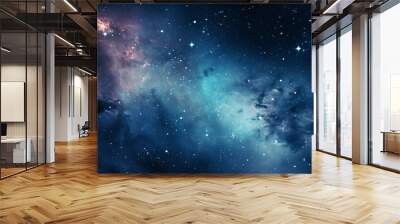 night sky universe filled with stars nebula and galaxy Wall mural